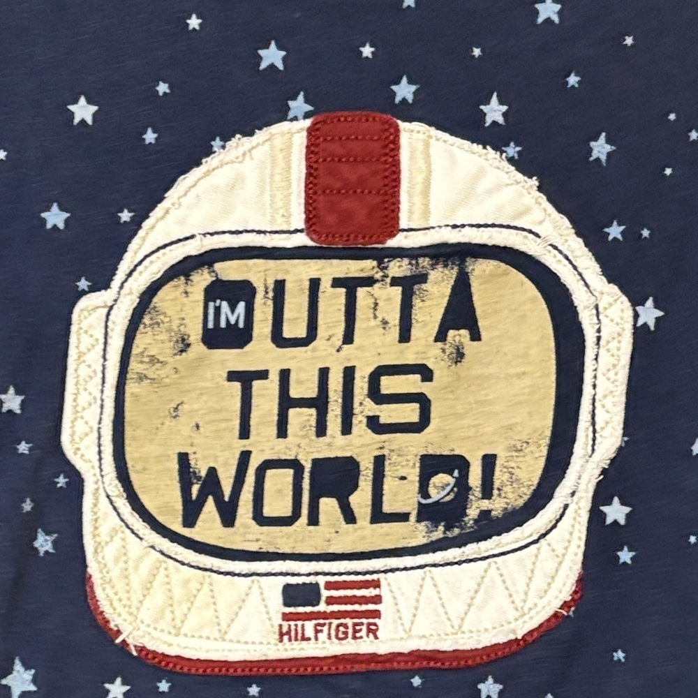 4/$20 Tommy Hilfiger Kids Navy 'Outta This World' T-Shirt - Picture 4 of 5